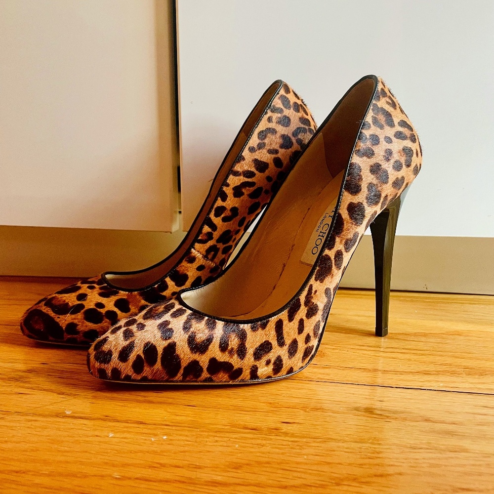 Jimmy Choo pumps/heels ( animal print)